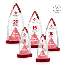 Shildon VividPrint Award on Alberton Base - Red - Full Color Awards