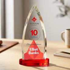 Shildon VividPrint Award on Alberton Base - Red - Full Color Awards