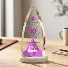 Shildon VividPrint Award on Alberton Base - White - Sales Awards