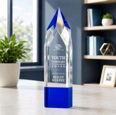 Coventry Award - Blue  - Crystal Awards