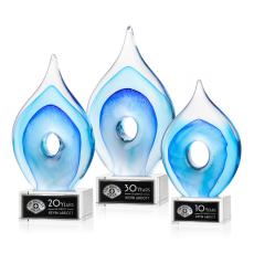 Caspian Award on Hancock Clear - Art Glass Awards