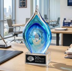 Caspian Award on Hancock Clear - Art Glass Awards