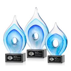 Caspian Award on Hancock Black - Art Glass Awards