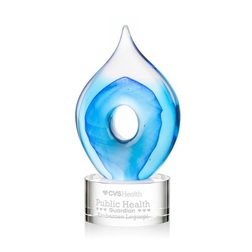 Recognition Awards - Crystal Awards - Colored Crystal Awards - Caspian Award on Marvel Clear