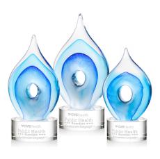 Caspian Award on Marvel Clear - Art Glass Awards