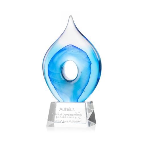 Recognition Awards - Crystal Awards - Colored Crystal Awards - Caspian Award on Robson Clear