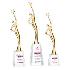 Star Goddess VividPrint Award - Gold/Clear - Full Color Awards