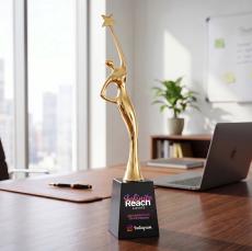 Star Goddess VividPrint Award - Gold/Black - Full Color Awards