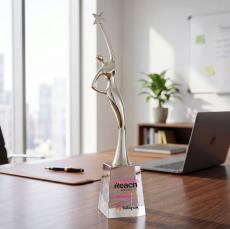 Star Goddess VividPrint Award - Silver/Clear - Full Color Awards