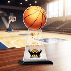 Edenwood Basketball VividPrint Award - Black - Ball Awards