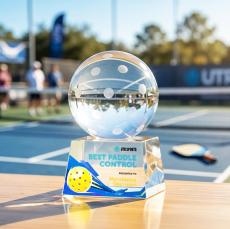 Pickleball VividPrint Award on Robson Base - Sport Awards
