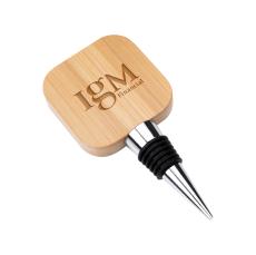 Kirtle Bamboo Bottle Stopper w/Bottle Opener - Wine Accessories