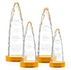 Goderich Iceberg on Base - Amber - Glass Awards