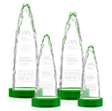 Goderich Iceberg on Base - Green - Crystal Awards