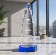 Goderich Iceberg on Base - Blue - Glass Awards