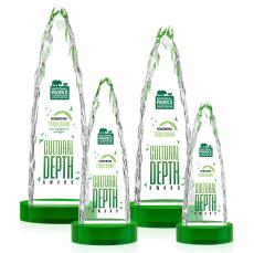 Goderich VividPrint Award on Base - Green - Sales Awards