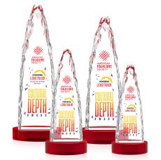 Goderich VividPrint Award on Base - Red - Sales Awards