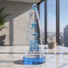 Goderich VividPrint Award on Base - Sky Blue - Sales Awards