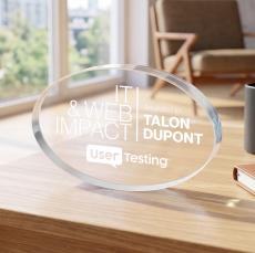 Baldus Oval Award - Clear - Under $45