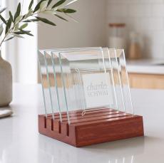 Talbot Coaster - Set of 4 on Rosewood Base - Coasters