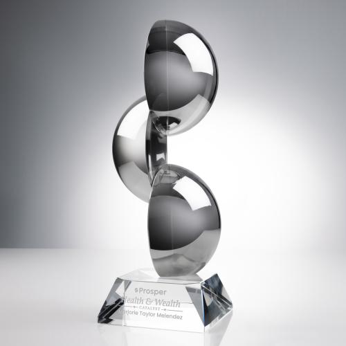 Recognition Awards - Glass Awards - Art Glass Awards - Gardalini Award on Clear Base
