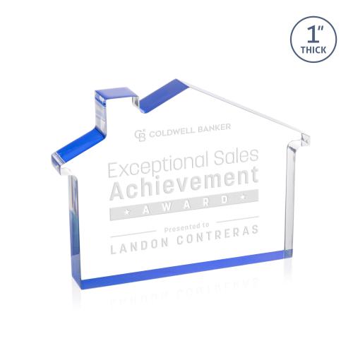 Recognition Awards - Acrylic Awards - Homestyle Award - Blue