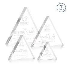 Spartan Triangle Award - Clear - Recognition Awards