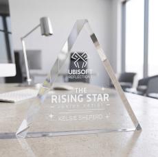 Spartan Triangle Award - Clear - Recognition Awards