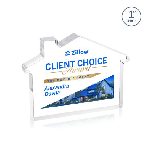 Recognition Awards - Acrylic Awards - Homestyle VividPrint&trade; Award - Clear