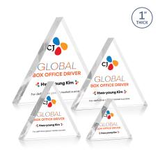 Spartan Triangle VividPrint Award - Clear - Between $80 and $150