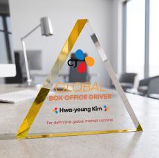 Spartan Triangle VividPrint Award - Gold - Between $80 and $150