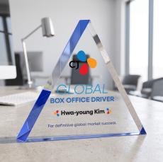 Spartan Triangle VividPrint Award - Blue - Between $80 and $150