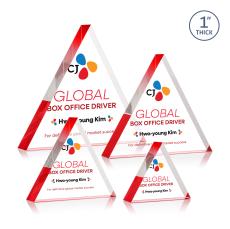 Spartan Triangle VividPrint Award - Red - Between $80 and $150