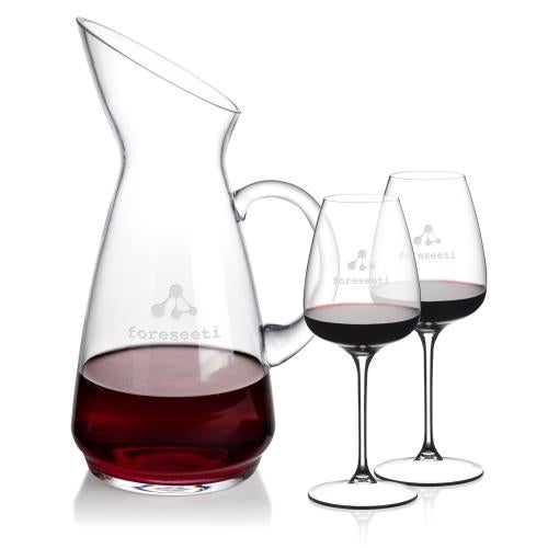 Corporate Gifts - Barware - Carafes - Taroni Carafe & RIEDEL Trauben Wine