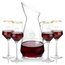 Taroni Carafe & Tucson Gold Wine - Barware Gift Sets