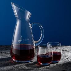 Taroni Carafe & Crestview Stemless Wine - Barware Gift Sets