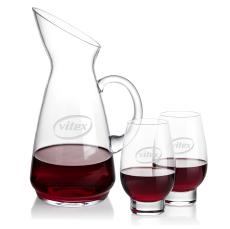 Taroni Carafe & Glenarden Stemless Wine - Barware Gift Sets