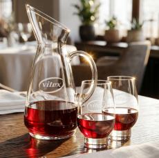 Taroni Carafe & Glenarden Stemless Wine - Barware Gift Sets