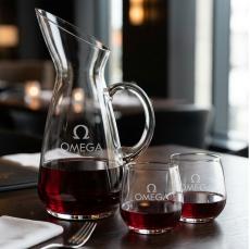 Taroni Carafe & Garland Stemless Wine - Barware Gift Sets