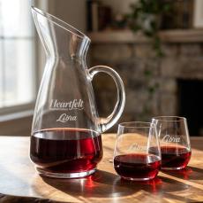 Taroni Carafe & Howden Stemless Wine - Barware Gift Sets