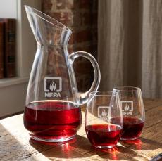 Taroni Carafe & Laurent Stemless Wine - Barware Gift Sets