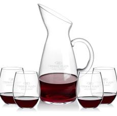 Taroni Carafe & RIEDEL Stemless Wine - Barware Gift Sets