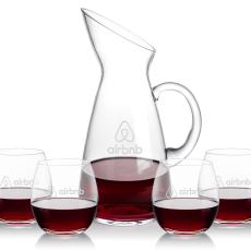 Taroni Carafe & Redmond Stemless Wine - Barware Gift Sets