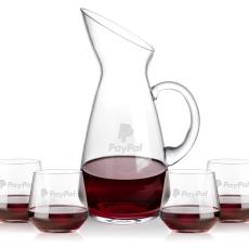 Taroni Carafe & Tucson Stemless Wine - Barware Gift Sets