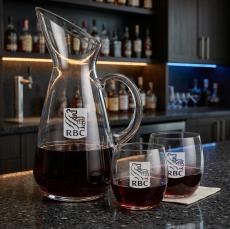 Taroni Carafe & Zacata Stemless Wine - Barware Gift Sets