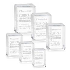 Fulton Cube Award - Vertical - Crystal Awards