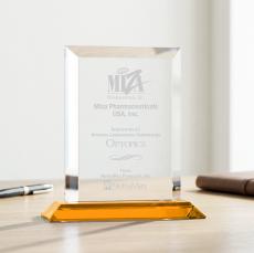 Harrington Award - Amber - Colored Crystal Awards