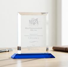 Harrington Award - Blue  - Colored Crystal Awards