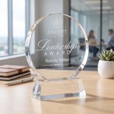 Glenwood Award on Base - Clear - Recognition Awards