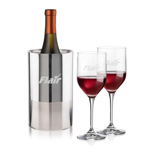 Corporate Gifts - Barware - Barware Gift Sets - Catania Wine Cooler & Belmont Wine Set